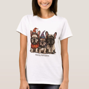 Happy Halloween French Bulldogs T-Shirt