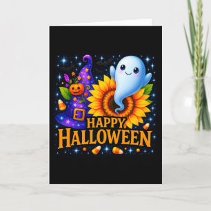 Happy Halloween Friendly Ghost Greetings Card