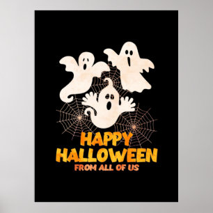 Happy Halloween From All Of Us Poster