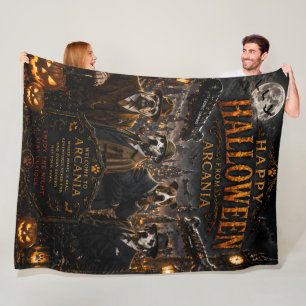 Happy Halloween from Arcania fleece blanket spooky
