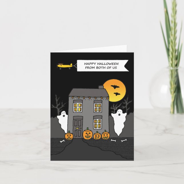 Happy Halloween from Both of Us Card (Front)