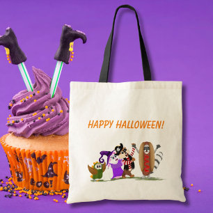 Happy Halloween from Forest Animals Tote Bag