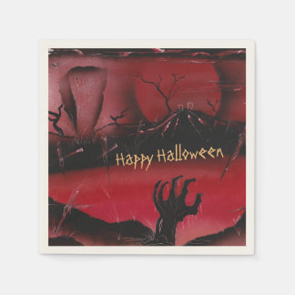 Happy Halloween from the Graveyard Napkin