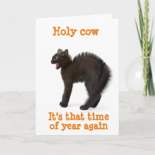 *HAPPY HALLOWEEN** FROM VERY UPSET BALCK CAT CARD