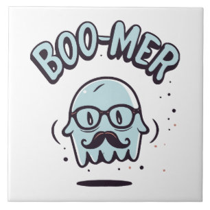 Happy Halloween from Your Favourite Boomer! Ceramic Tile