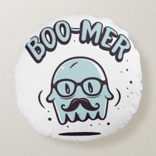 Happy Halloween from Your Favourite Boomer! Round Cushion
