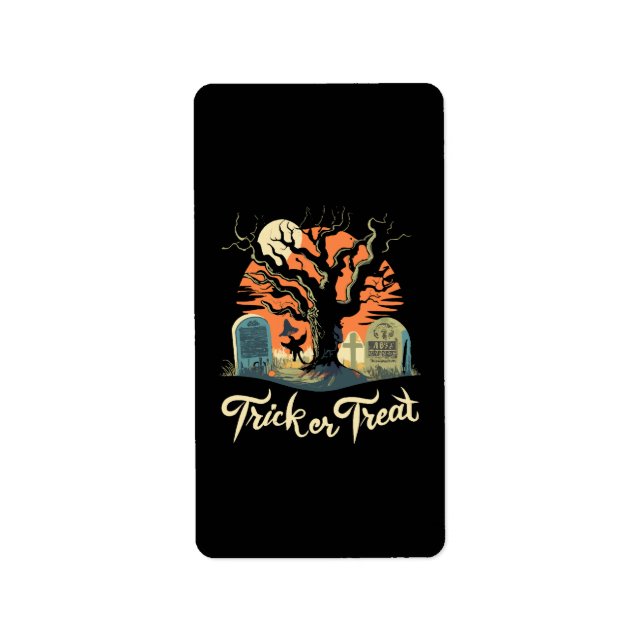 Happy Halloween From Your Funny Graveyard! Label (Front)