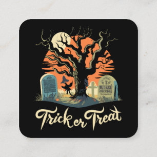 Happy Halloween From Your Funny Graveyard! Square Business Card