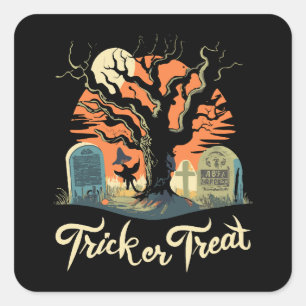 Happy Halloween From Your Funny Graveyard! Square Sticker