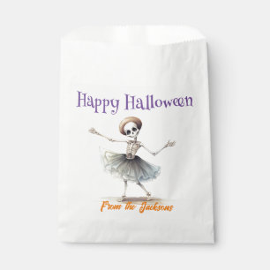 Happy Halloween FUN SKELETON WITH TUTU Favour Bag