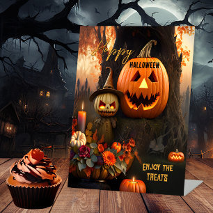 Happy Halloween Fun Treats Pedestal Sign