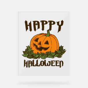 Happy Halloween Funny Halloween Costume Acrylic Sign