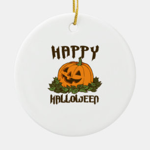 Happy Halloween Funny Halloween Costume Ceramic Ornament