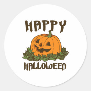 Happy Halloween Funny Halloween Costume Classic Round Sticker