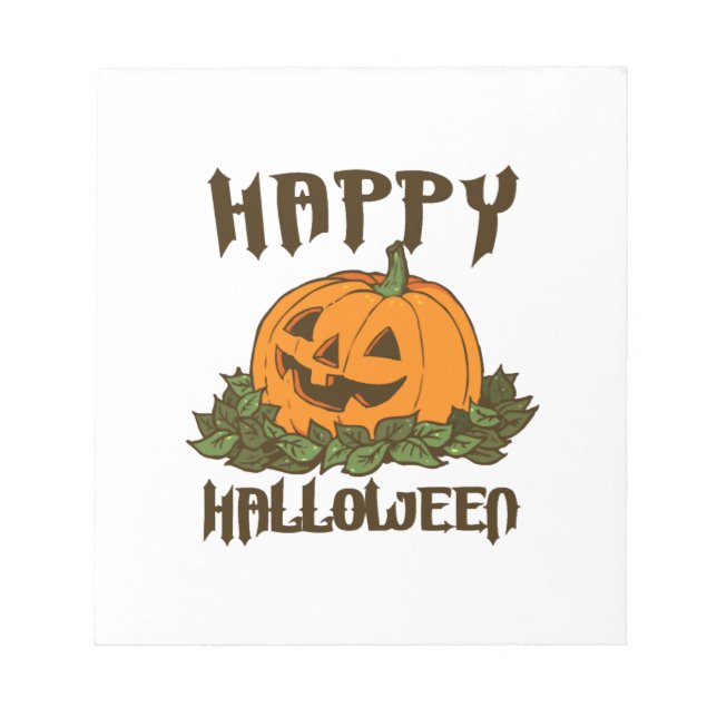 Happy Halloween Funny Halloween Costume Notepad (Front)