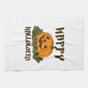 Happy Halloween Funny Halloween Costume Tea Towel