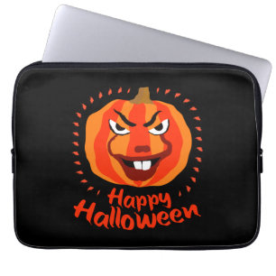 🎃 Happy Halloween – Funny, Scary & Cute Pumpkin Laptop Sleeve