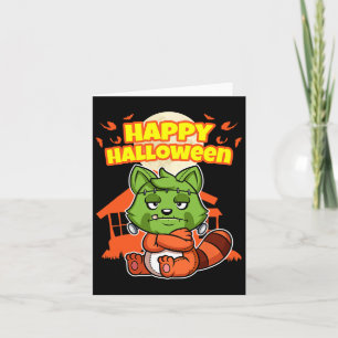 Happy Halloween Funny Scary Hallow's Eve Party Cos Card