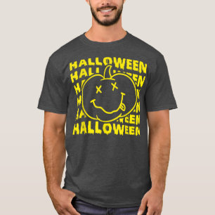 Happy Halloween Funny Smile Pumkin T-Shirt