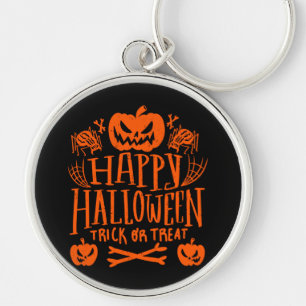 Happy Halloween Funny Spooky Season Key Ring