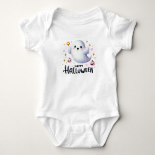 Happy Halloween Ghost  Baby Bodysuit