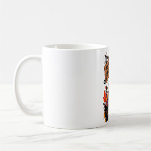 Happy Halloween Ghost & Black Cat Pumpkin    Coffee Mug