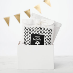 Happy Halloween ghost boo no tricks just treats  F Favour Bag