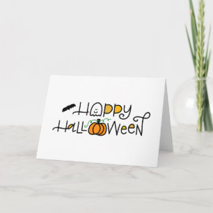 Happy Halloween Ghost Card