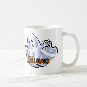 Happy Halloween Ghost Cartoon Coffee Mug