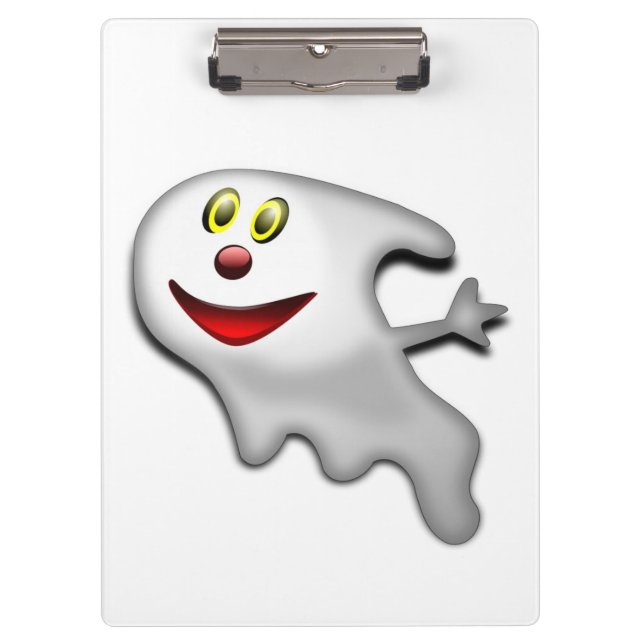 "HAPPY HALLOWEEN" GHOST CLIPBOARD (Front)