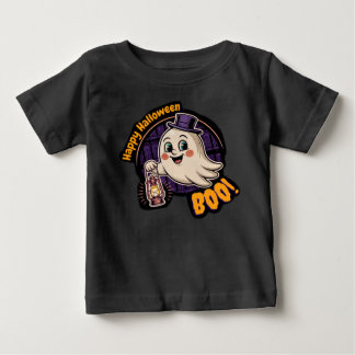 Happy Halloween Ghost – Cute Boo Lantern Spirit 👻 Baby T-Shirt