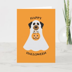 Happy Halloween Ghost Dog Card