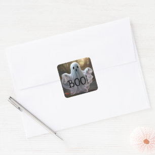Happy Halloween Ghost Envelope Seal 