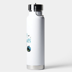 Happy Halloween Ghost -Halloween Costume Pumkin Water Bottle