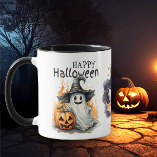 Happy Halloween Ghost Kids Mug