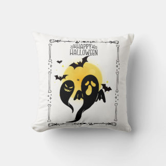 Happy Halloween Ghost Moon Cushion