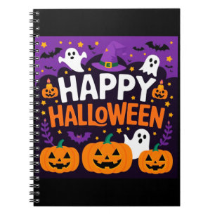 Happy halloween ghost notebook