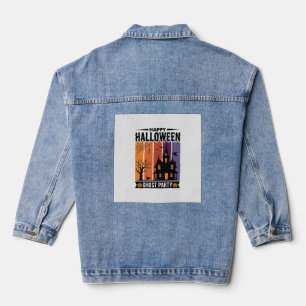 Happy Halloween Ghost Party Haunted House Shirt De Denim Jacket