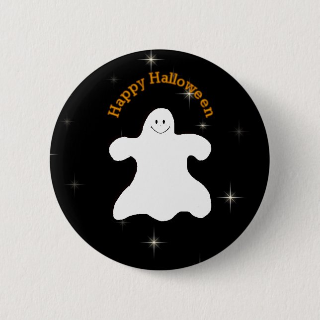 Happy Halloween Ghost Pin (Front)