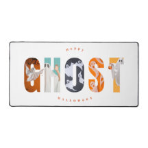 Happy Halloween Ghost Spooky Cute White Gamer