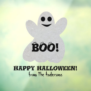 Happy Halloween Ghost Window Cling