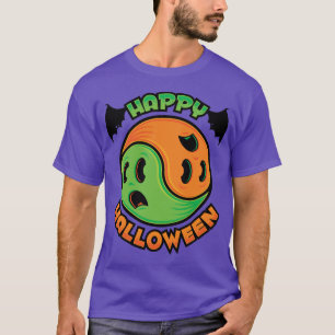 Happy Halloween Ghost Yin-Yang T-Shirt