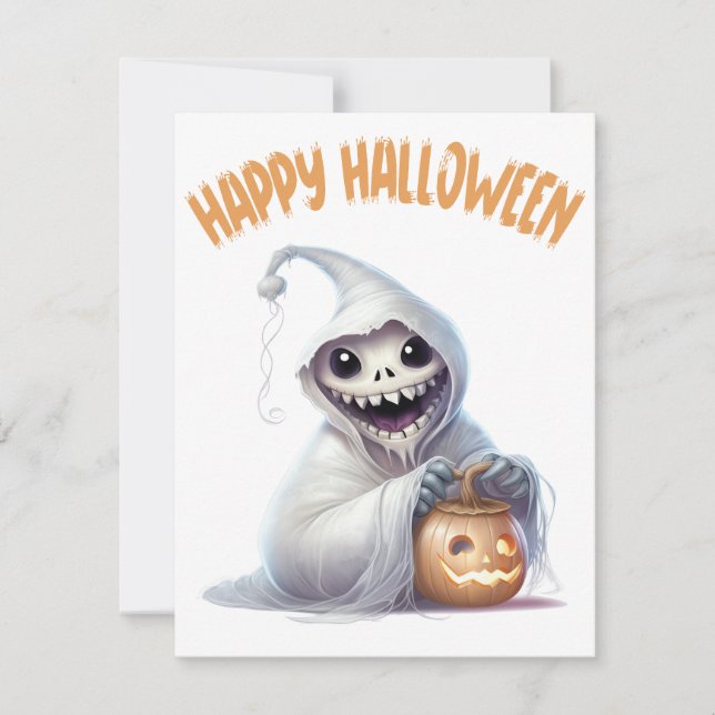 Happy Halloween Ghoul Card (Front)
