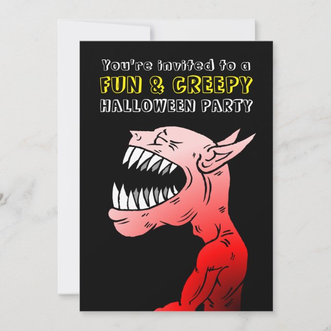 Happy Halloween Ghoul Party Invitation (Front)