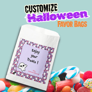 Happy Halloween Ghouls Hunting Party Customise Favour Bag