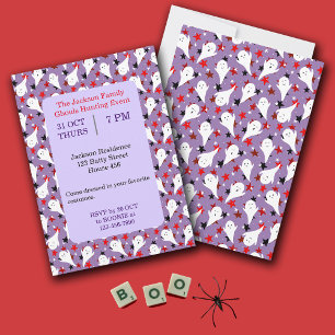 Happy Halloween Ghouls Hunting Party Invitation