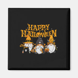 Happy Halloween Gnomes Autumn Pumpkin Fall Holiday Magnet