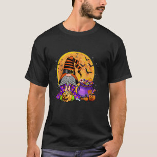 Happy Halloween Gnomes Ghost Witch Spooky Boo Pump T-Shirt