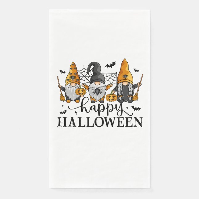 Happy Halloween Gnomes Napkin (Front)