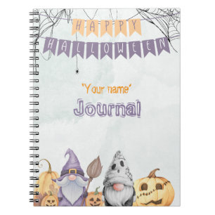 Happy Halloween Gnomes Notebook